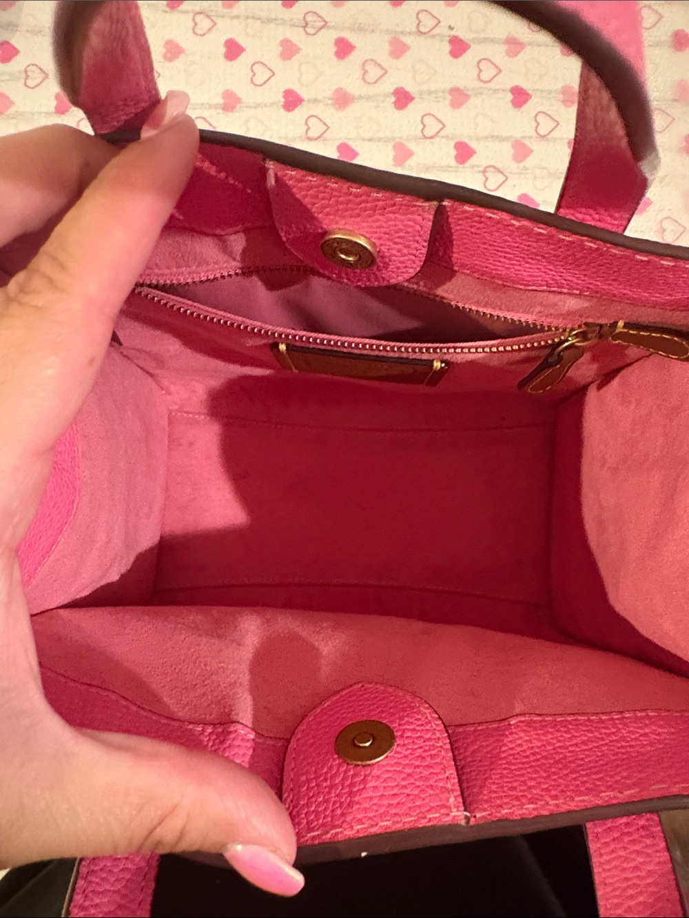 Coach field tote 22 pink - Picture 5 of 8